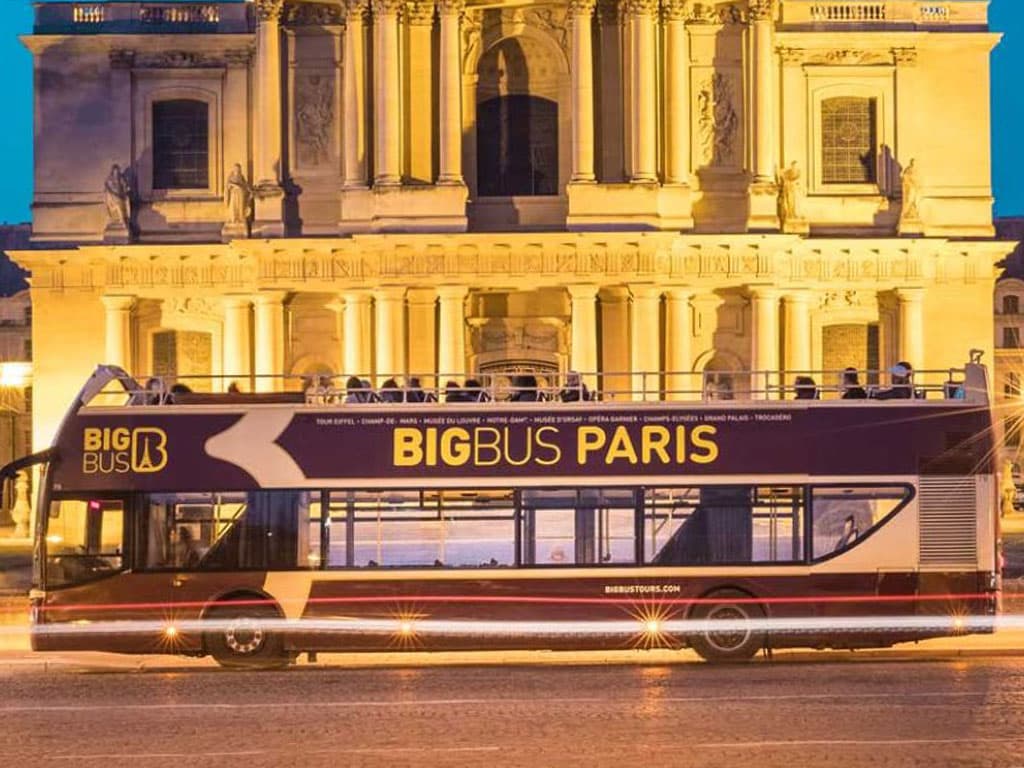 bigbus open bus night tour paris • Paris Whatsup